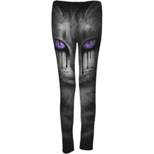 Load image into Gallery viewer, CAT&#39;S TEARS - Allover Comfy Fit Leggings Black