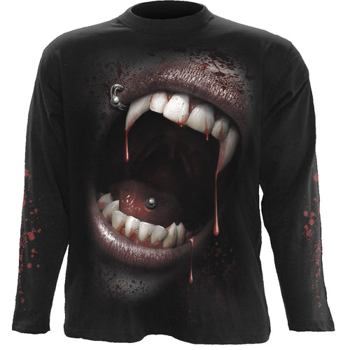 GOTH FANGS - Longsleeve T-Shirt Black