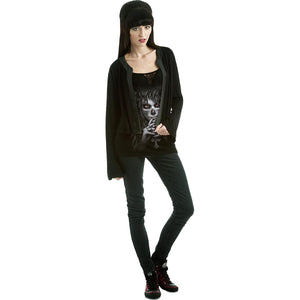 DAY OF THE GOTH - 2in1 Lace Vest Cardigan