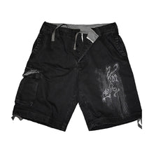 Load image into Gallery viewer, WHITE TIGER  - Vintage Cargo Shorts Black