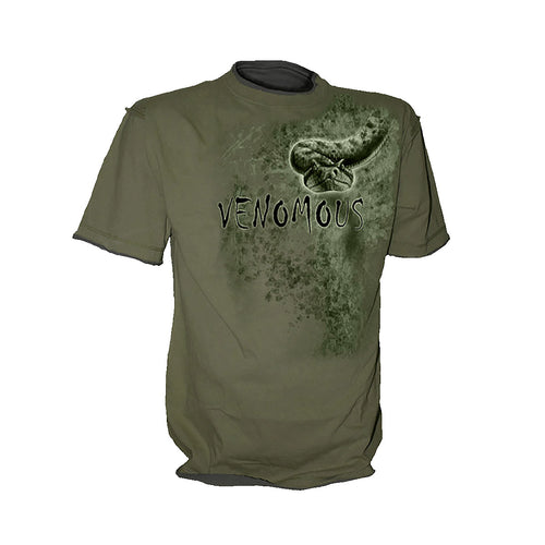 VENOMOUS  - Vintage T-Shirt Olive