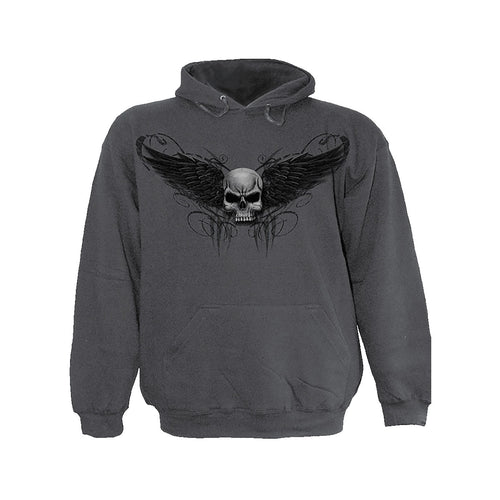 DIE FREE  - Hoody Charcoal