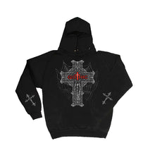 Load image into Gallery viewer, GOTH  - Inner Zipped Hoody Black