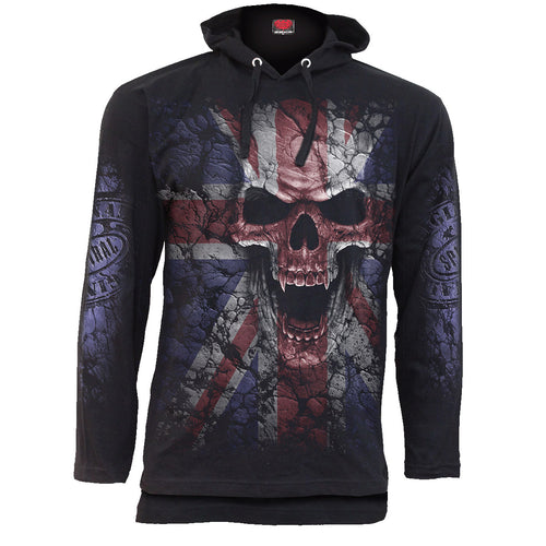 UNION WRATH - Fine Cotton Summer Hoody Black