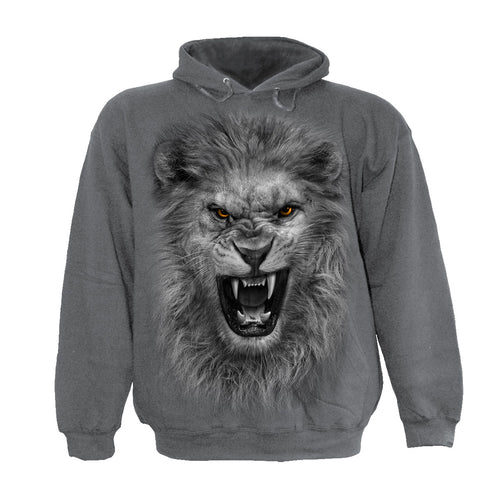 TRIBAL LION - Hoody Charcoal