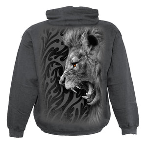 TRIBAL LION - Hoody Charcoal
