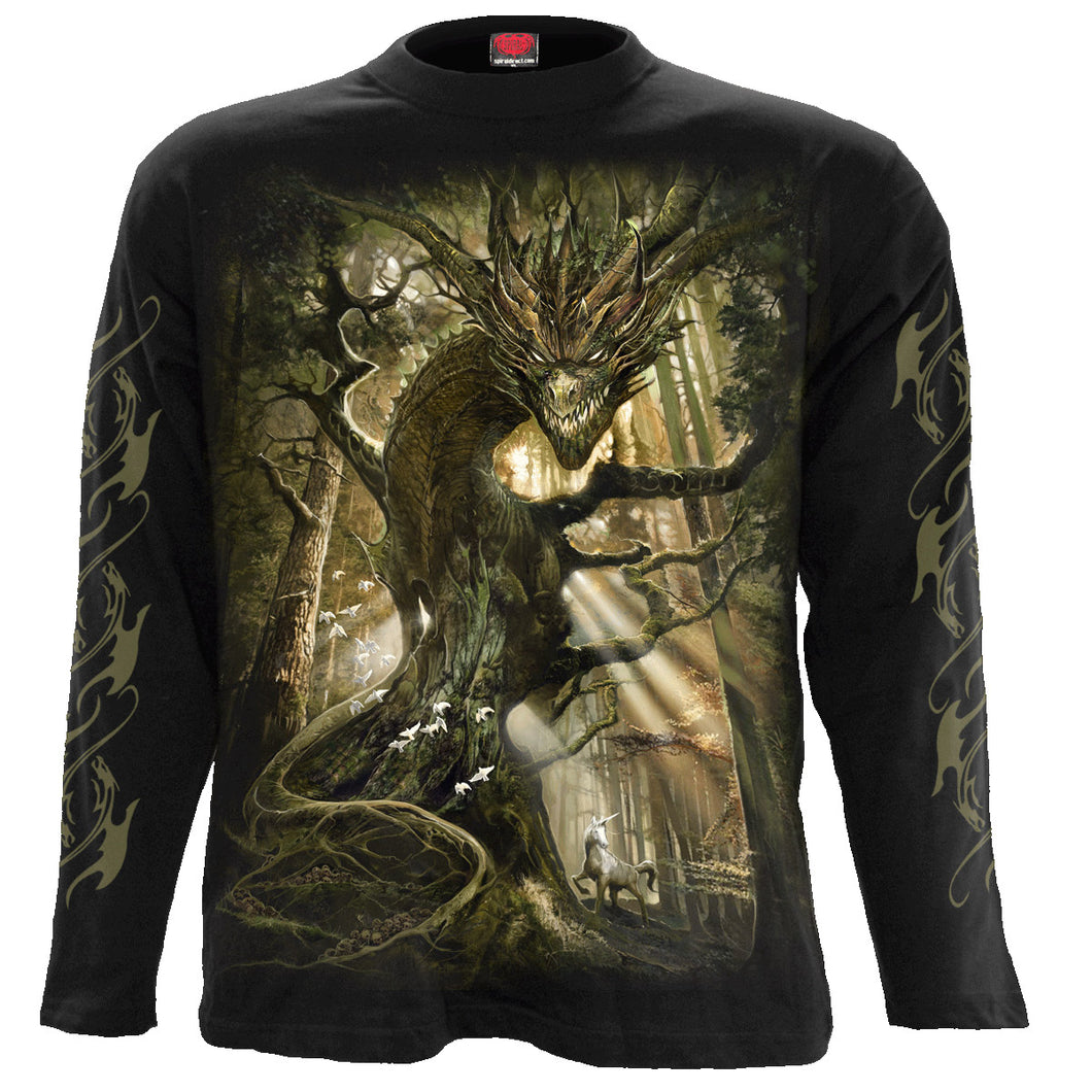 DRAGON FOREST - Longsleeve T-Shirt Black
