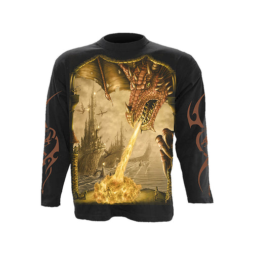 DRAGON ATTACK  - Longsleeve T-Shirt Black