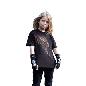 DRAGON RIP  - Kids T-Shirt Black