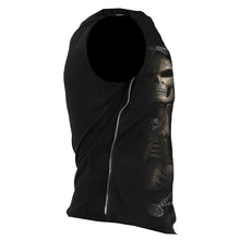 Load image into Gallery viewer, BONE FINGER - Zip Side Ribbed Gothic Sleeveless