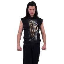 Load image into Gallery viewer, BONE FINGER - Zip Side Ribbed Gothic Sleeveless