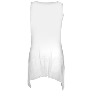 GOTHIC ELEGANCE - Goth Bottom Vest Dress White