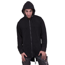 Load image into Gallery viewer, GOTHIC ROCK - Mens Fish Tail Zipper Hoody - Zip Sleeves
