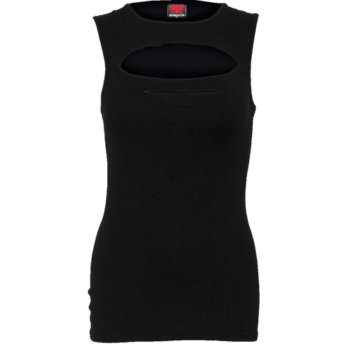 URBAN FASHION - Laser Cut Sleeveless Top