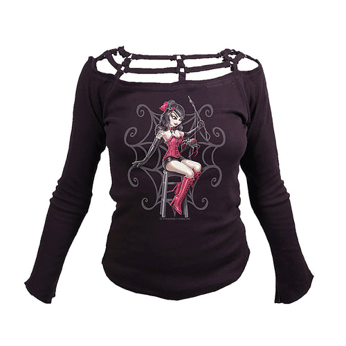 LOLA & MUFFET  - Neck Strap Top Black