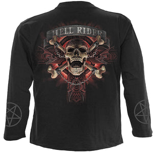 HELL RIDER - Longsleeve T-Shirt Black
