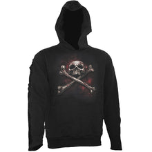 Load image into Gallery viewer, SKULL TATTOO REV - Gothic Black Strap Hoody Black