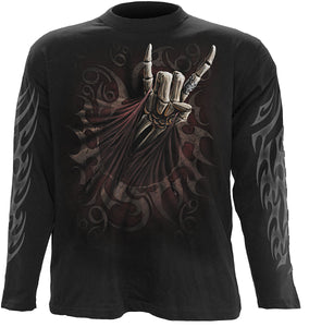 ROCK SALUTE - Longsleeve T-Shirt Black