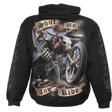 Load image into Gallery viewer, SHUT UP AND RIDE - Hoody Black