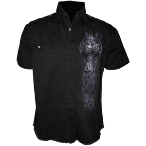 SPECIAL FORCES - Shortsleeve Stone Washed Worker Black