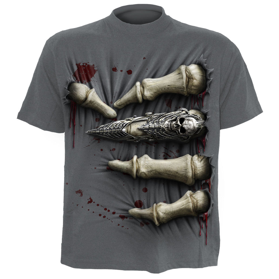 DEATH GRIP - T-Shirt Charcoal