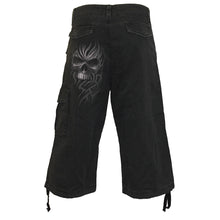 Load image into Gallery viewer, DEATH RAGE - Vintage Cargo Shorts 3/4 Long Black