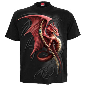 WYVERN - Front Print T-Shirt Black