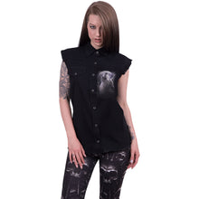 Load image into Gallery viewer, WOLF SOUL - Sleeveless Worker Shirt Black