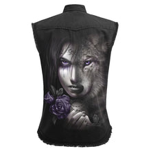 Load image into Gallery viewer, WOLF SOUL - Sleeveless Stone Washed Worker Black