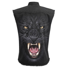Load image into Gallery viewer, TRIBAL PANTHER - Sleeveless Stone Washed Worker Black