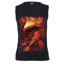 Load image into Gallery viewer, PHOENIX ARISEN - Red Ripped Sleeveless Top