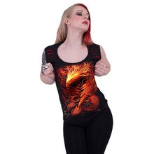 Load image into Gallery viewer, PHOENIX ARISEN - Red Ripped Sleeveless Top