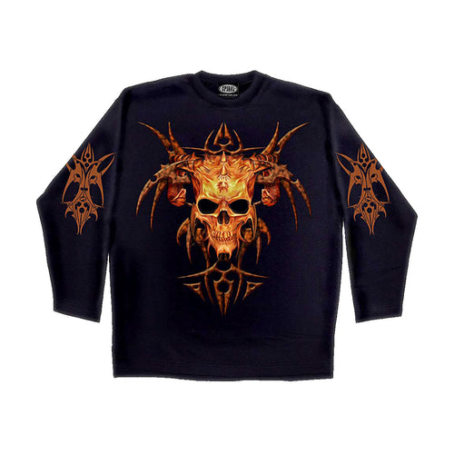 HORNED DEMON  - Longsleeve T-Shirt Black