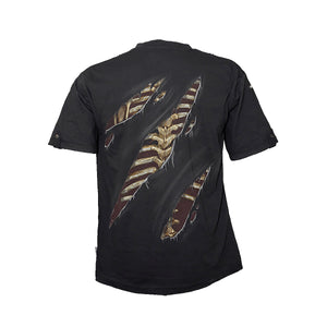 DEVILS MARK  - Rollup Sleeve T-Shirt Black