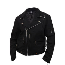 Load image into Gallery viewer, HELLFIRE  - Lined Biker Jacket Black