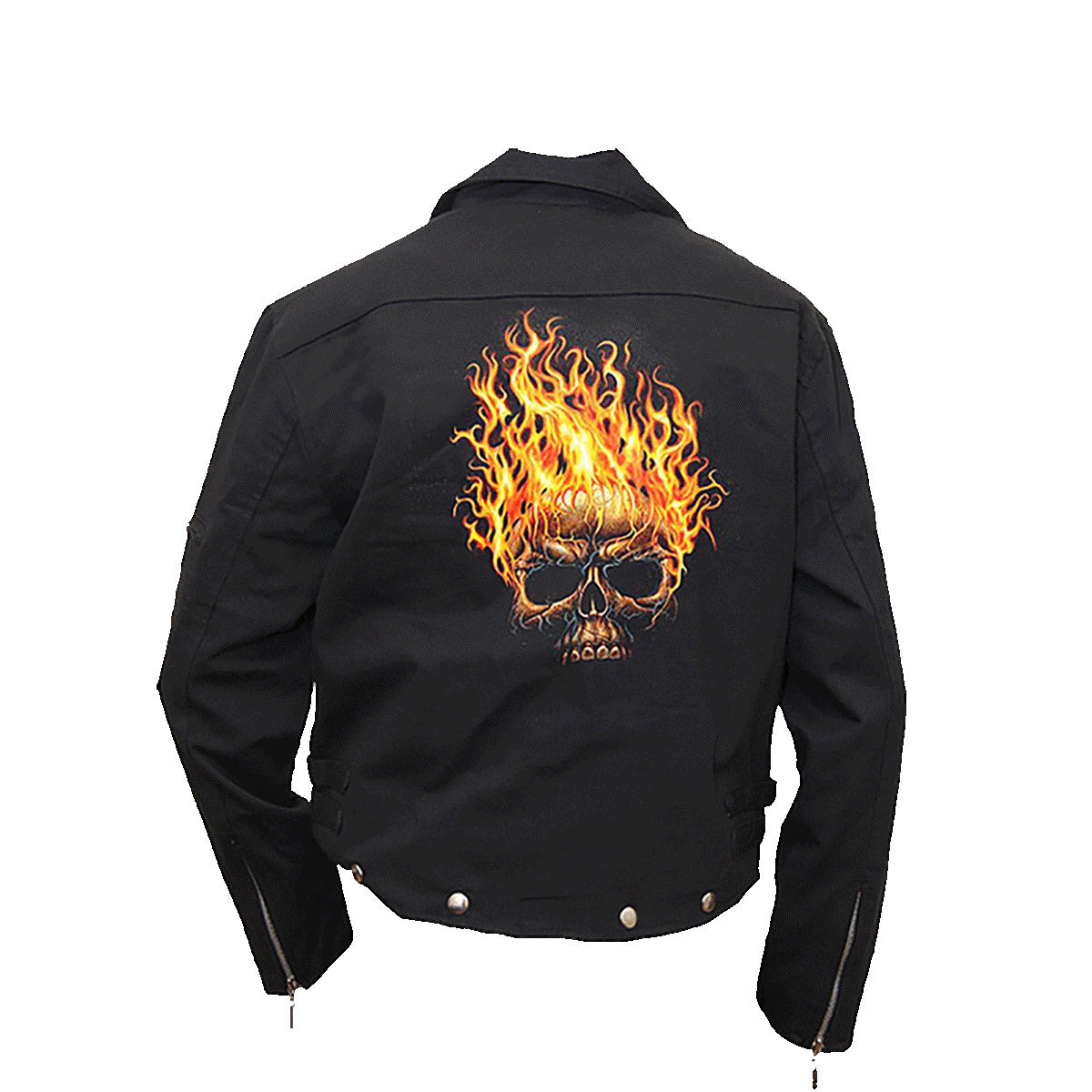 HELLFIRE - Lined Biker Jacket Black – GothUSA