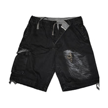 Load image into Gallery viewer, SHADOW OF DEATH  - Vintage Cargo Shorts Black