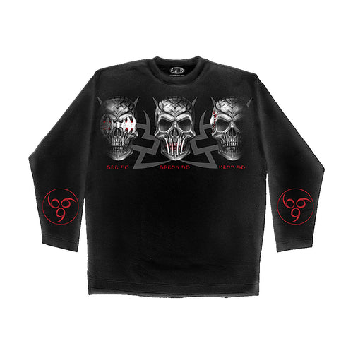 EVIL SENSES  - Longsleeve T-Shirt Black