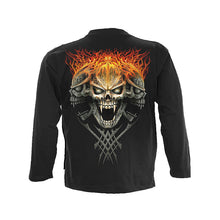 Load image into Gallery viewer, FACE OFF  - Longsleeve T-Shirt Black