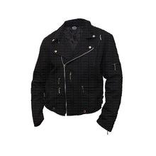 Load image into Gallery viewer, FACE OFF  - Lined Biker Jacket Black