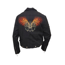 Load image into Gallery viewer, FACE OFF  - Lined Biker Jacket Black