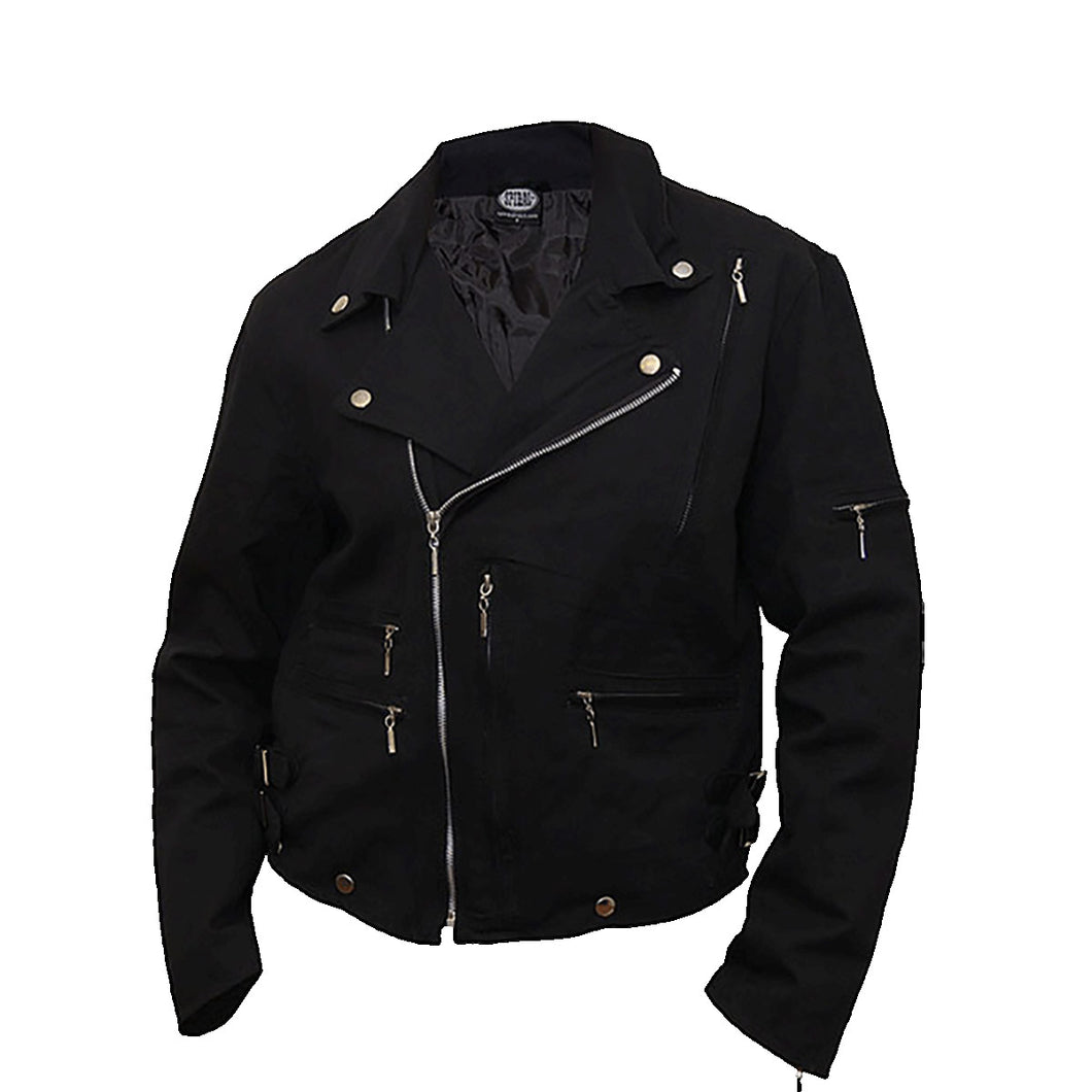RIDE TO HELL  - Lined Biker Jacket Black