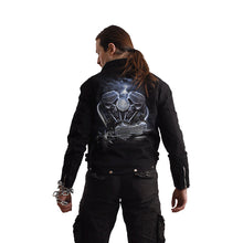 Load image into Gallery viewer, RIDE TO HELL  - Lined Biker Jacket Black
