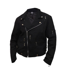 Load image into Gallery viewer, HELL RIDER  - Lined Biker Jacket Black