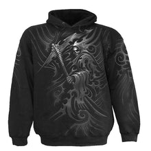 Load image into Gallery viewer, TRIBAL REAPER WRAP - Allover Hoody Black
