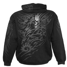 Load image into Gallery viewer, TRIBAL REAPER WRAP - Allover Hoody Black