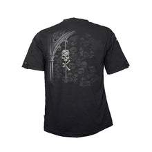 Load image into Gallery viewer, DEATH CRYPT  - Rollup Sleeve T-Shirt Black