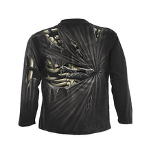 Load image into Gallery viewer, BONE SLASHER  - Allover Longsleeve T-Shirt Black